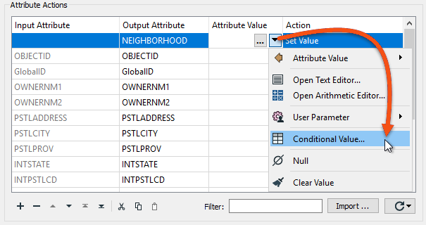 Conditional Value.. option in the Attribute Manager
